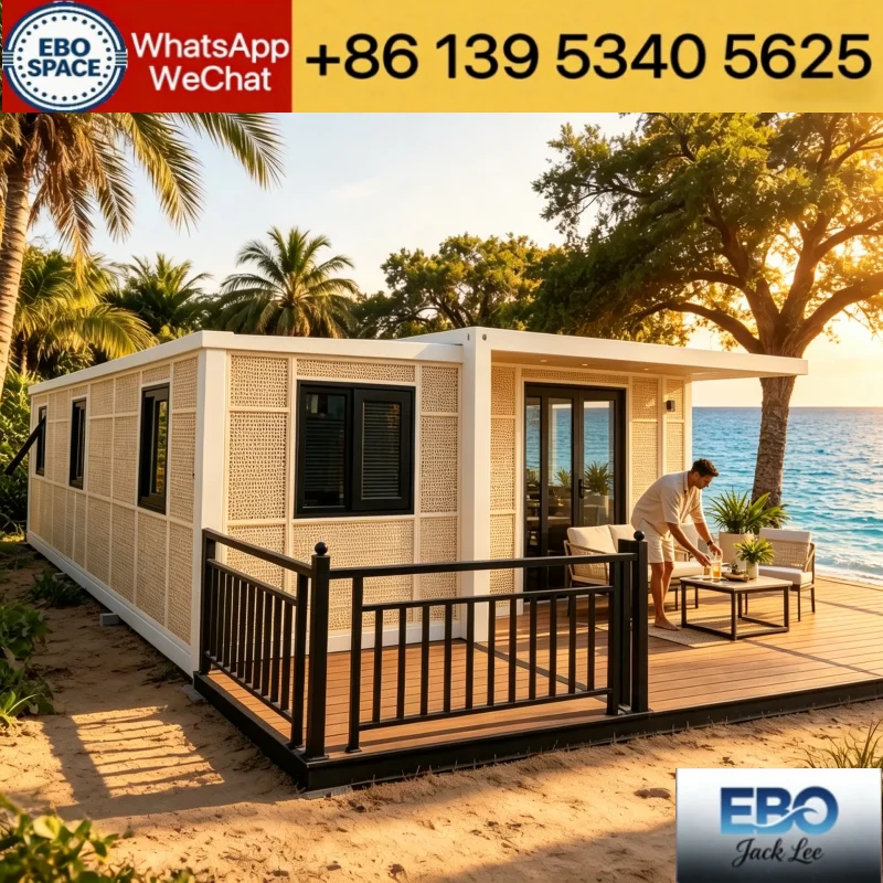 Eco Steel Structure Prefabricated Modular Villa Multi Room Permanent Tiny House Waterproof Insulated Family Residence