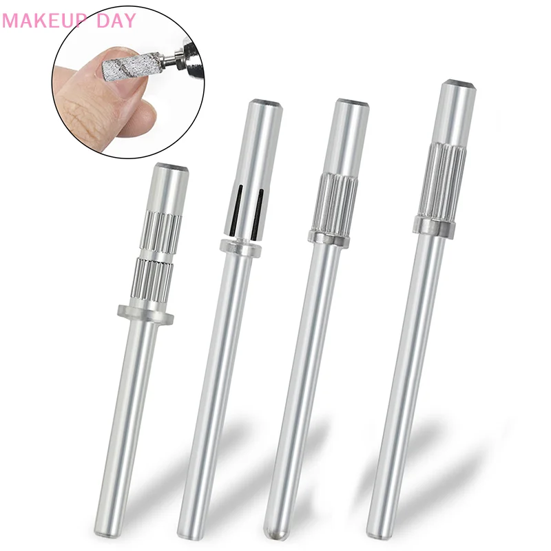 1pcs 3.1mm Mandrel Bit For Nails Stainless Steel Sanding Bands For Manicure Sandpaper Ring Holder 3/32 Nail Drill Accessories