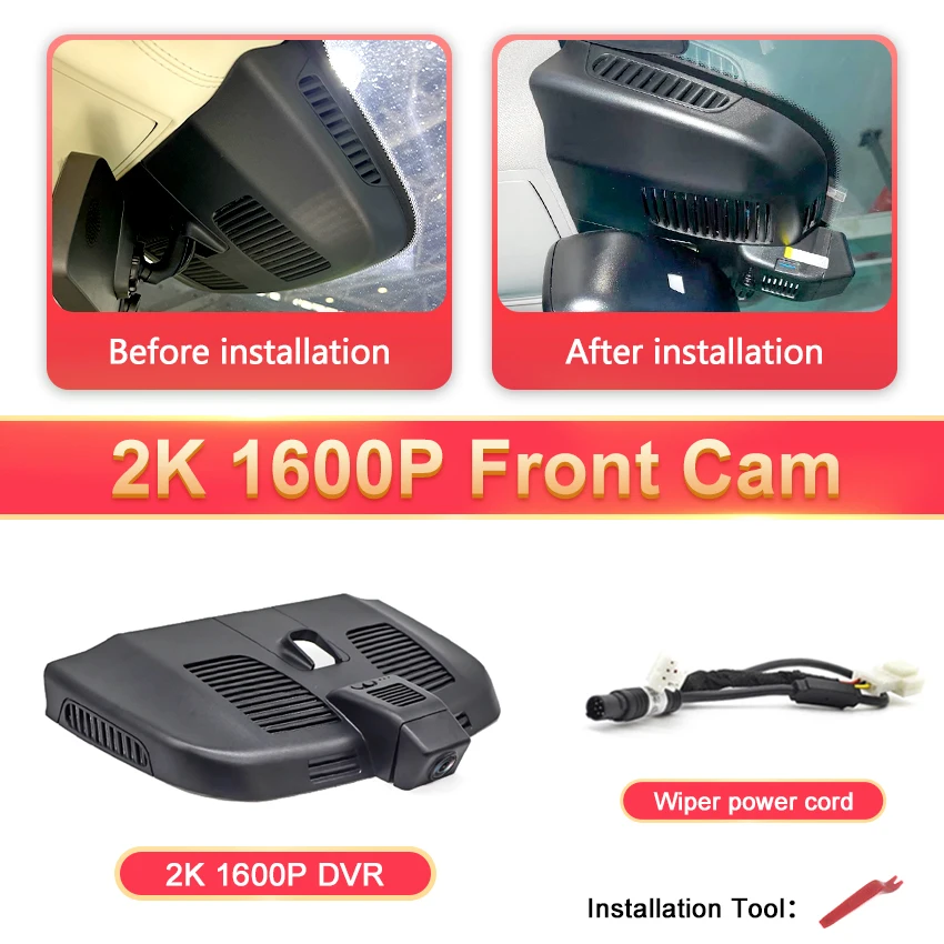 4K Wifi Dashcam Auto Dvr Achteruitrijcamera Voor Mercedes Benz V Klasse W447 V200d V220d V250 V260 V300d Eqv Metris Marco Polo 2014-2022