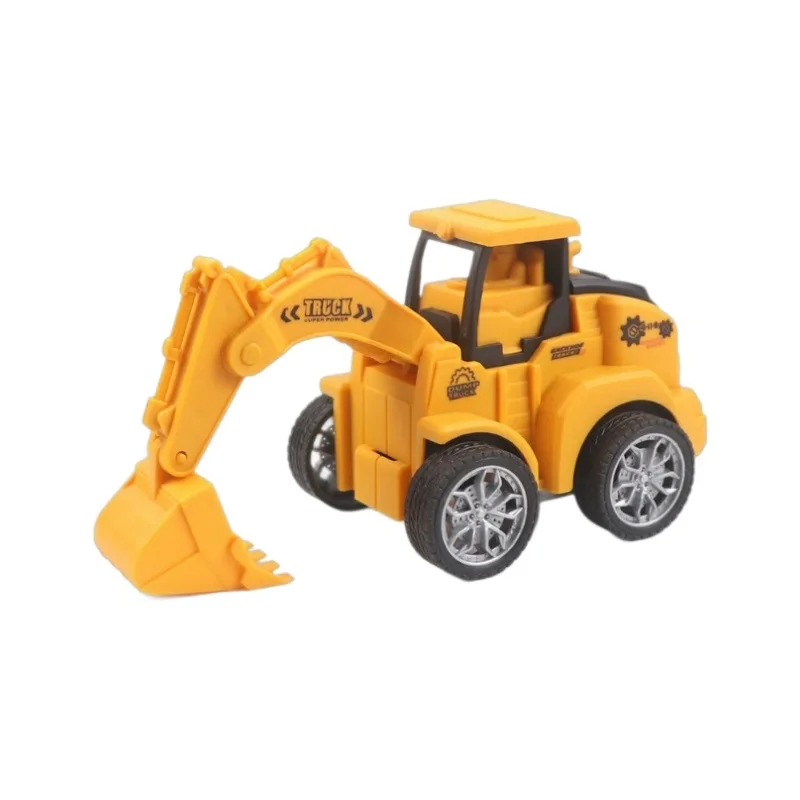 Jouets de voiture d'ingénierie de simulation d'inertie pour enfants, presse fœtale, ding, plastique, EbBulldozer, rouleau de route, jouets de puzzle pour garçons, cadeaux