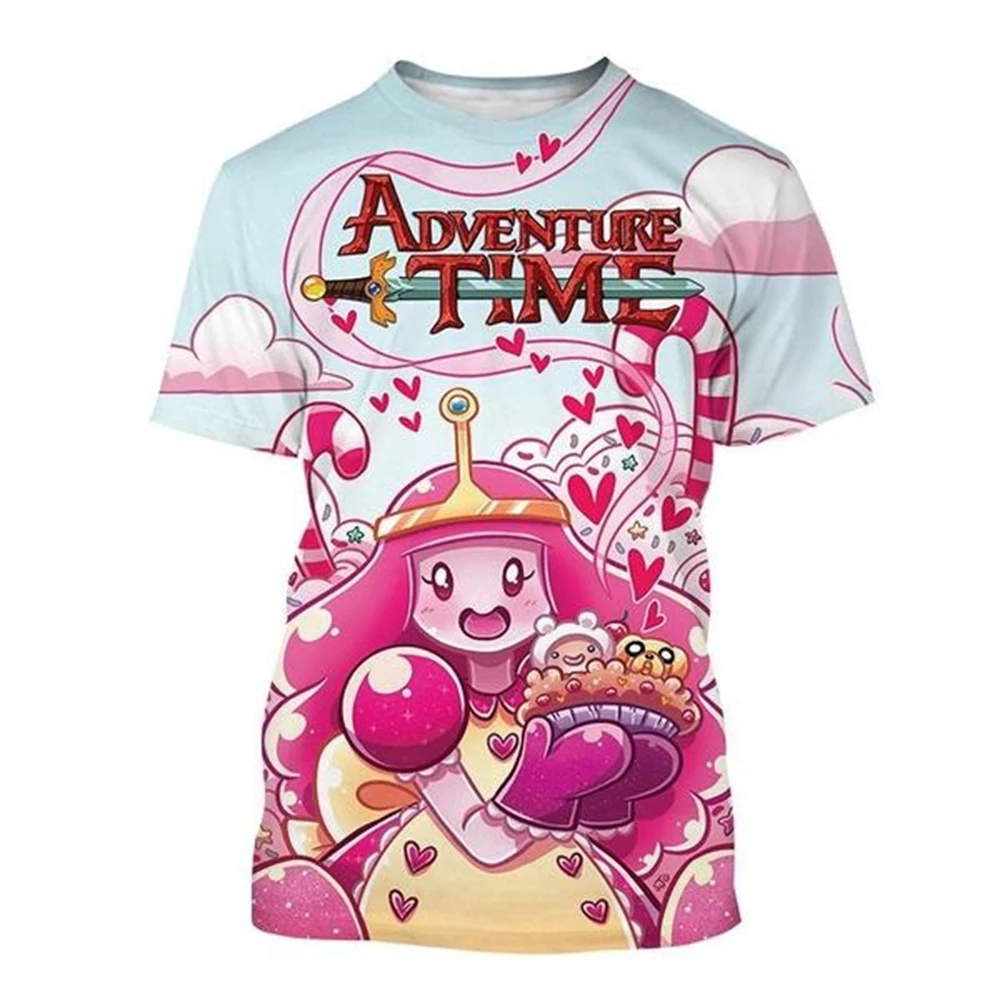 2024 Adventure Time 3d Cartoon T-shirt Fashion Casual Funny Men and Women Summer Cool T-Shirt Tops Size:100-6XL