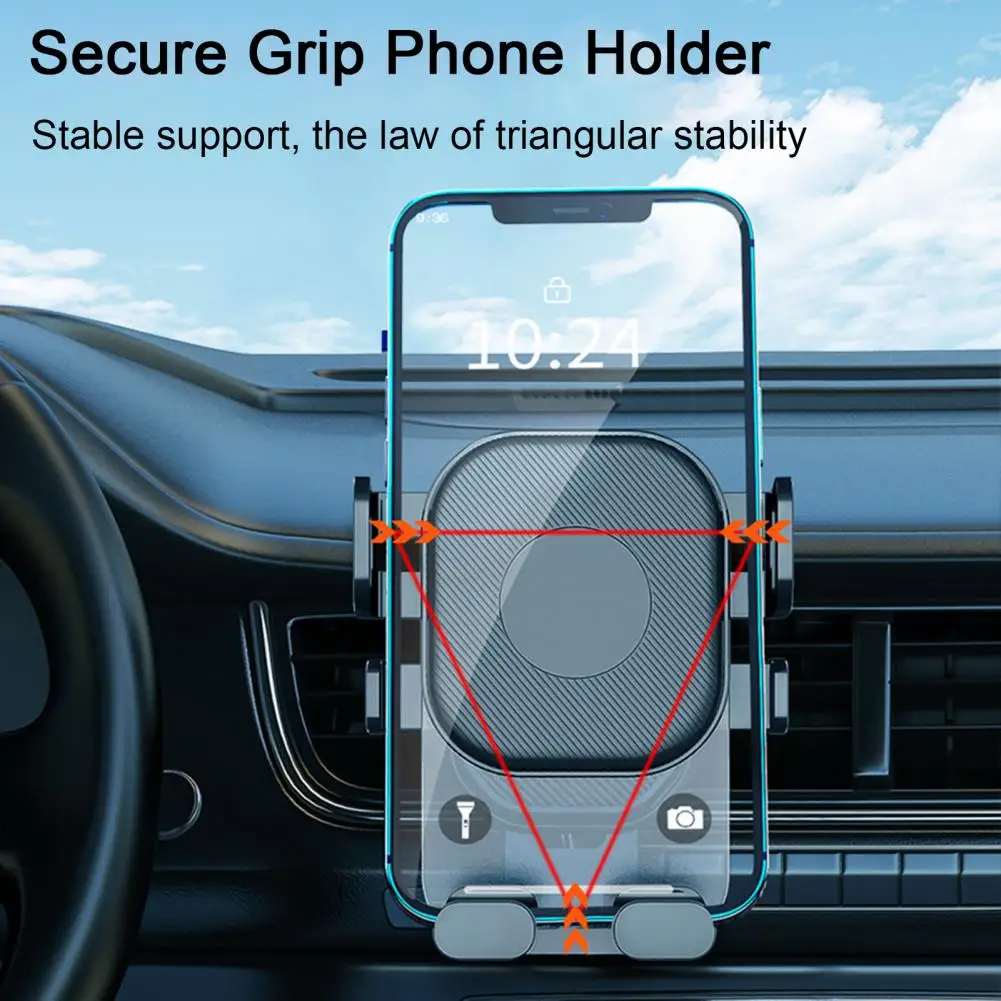 Stable Car Phone Holder with Sensing Navigation Multifunctional Support Rack for Easy And Secure Mobile Phone Mounting