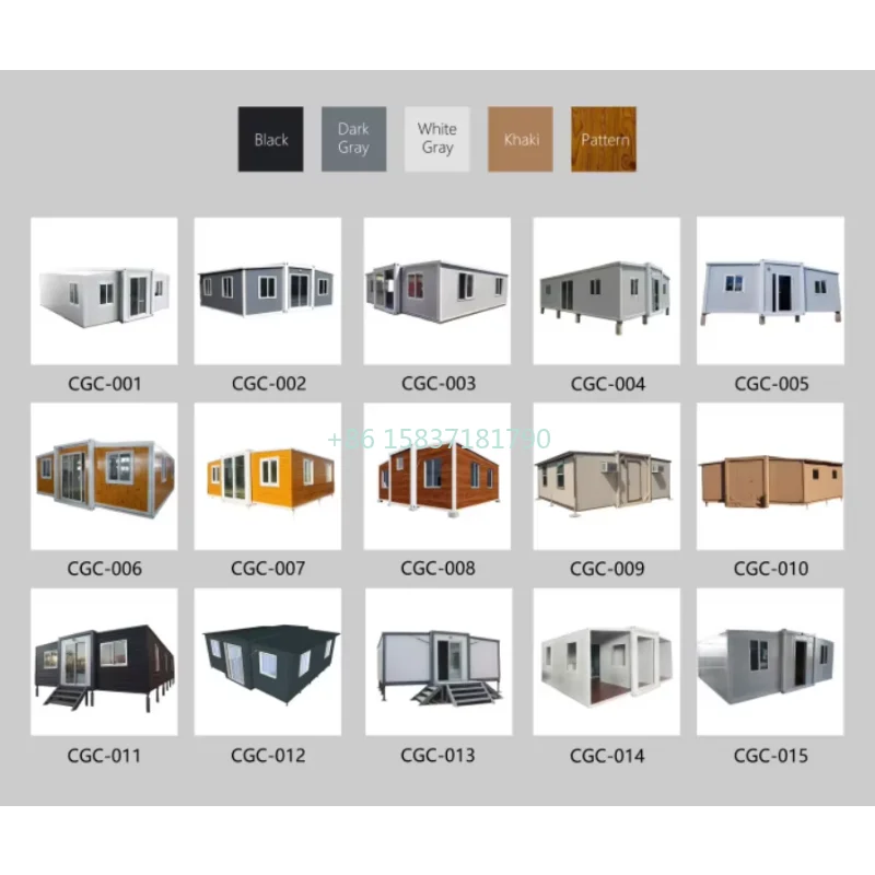 High Quality Tiny Home Prefab Container Expandable House Light Steel Mobile Prefabricated House Container with Bedroom Kitchen