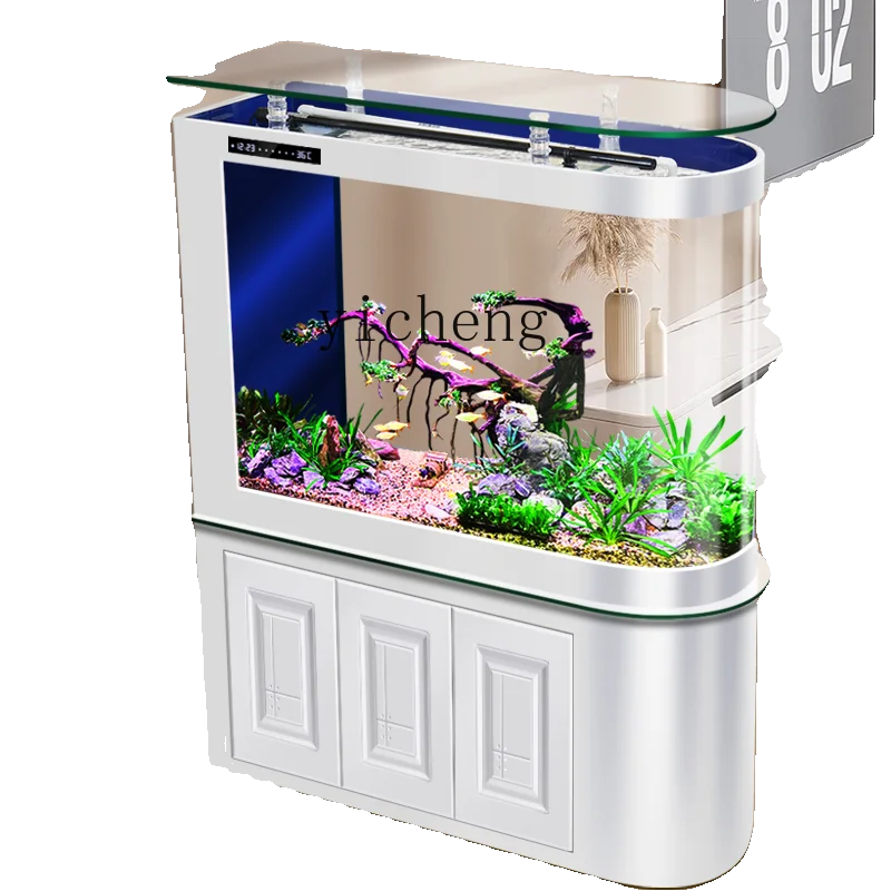 XL household screen partition fish tank aquarium explosion-proof glass bottom filter water-free