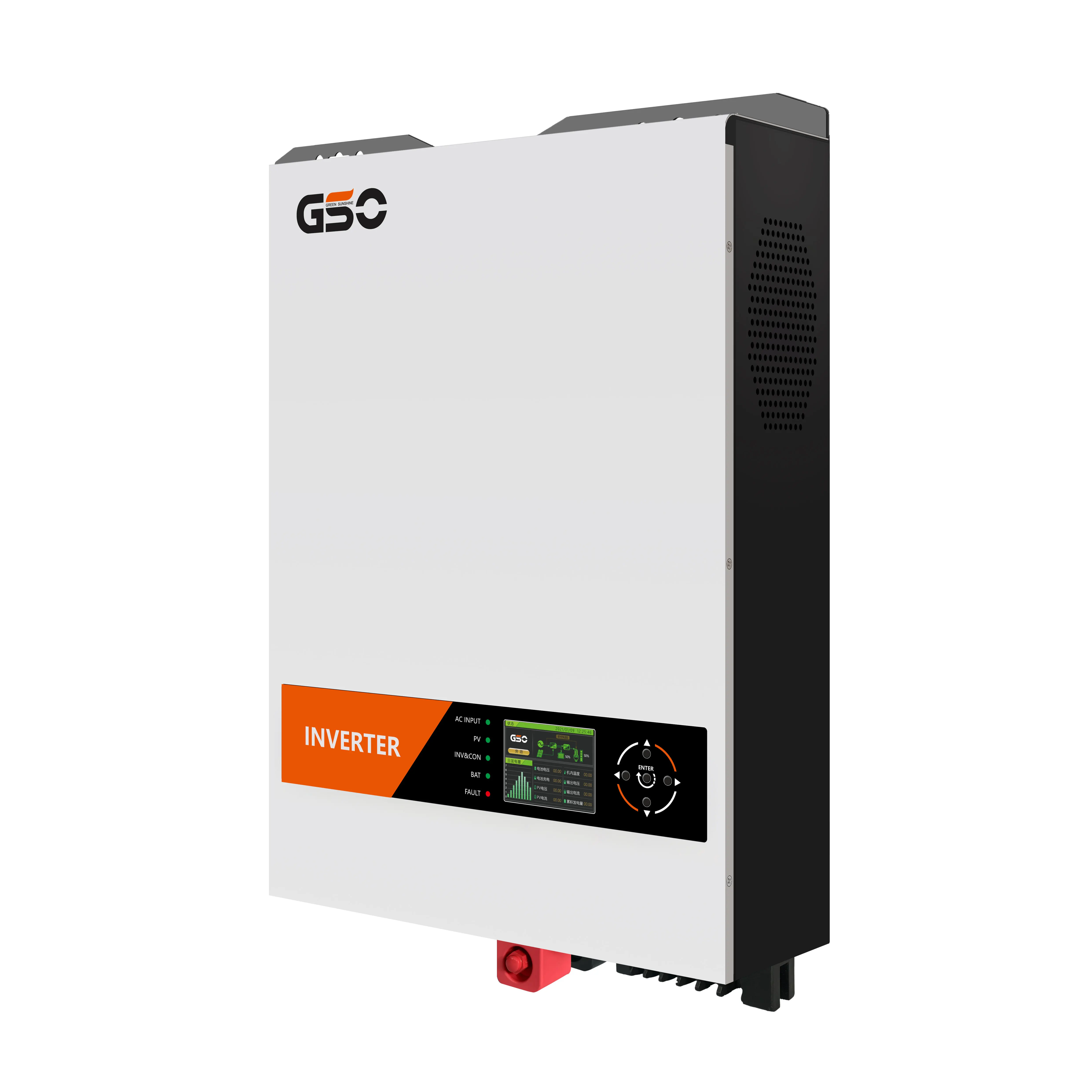 อินเวอร์เตอร์พลังงานแสงอาทิตย์ GSO 1000W 48V อินเวอร์เตอร์ไฮบริดประหยัดเครื่องควบคุมการชาร์จ