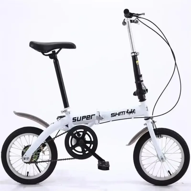 Bicicleta plegable de 202714 pulgadas, bicicleta plegable para adultos, bicicleta ultraligera portátil para niños, bicicleta de conducción de velocidad Variable de marcha única