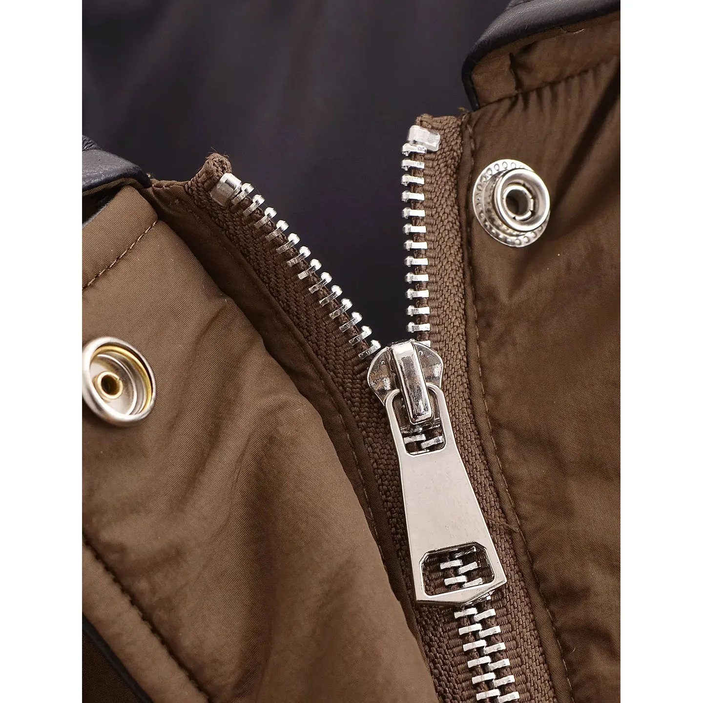 Retro suelto Casual Collar largo Sve Color Blo PU cuero algodón Jaet mujer ort prendas de vestir exteriores otoño nueva llegada