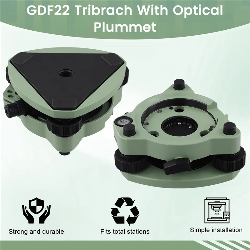 ثلاثي الفك مع برغي أساسي 5/8 بوصة للرمي الضوئي للمحطة الإجمالية السويسرية ثلاثي الفك