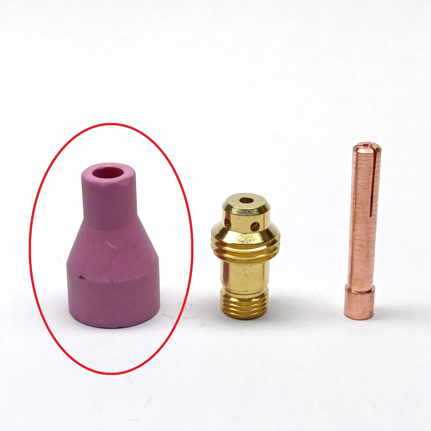 Imagem -04 - Ângulo de 90 Graus Tig Pistola Soldagem Bico Cerâmica Ponta Escudo Copo Externo Interno Qq150 Qq-150a Qq150 qq 150 10 Peças
