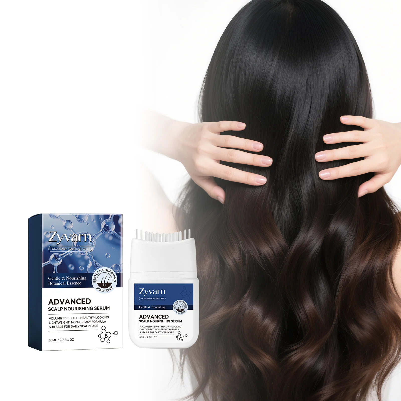 Nourishing Hair Serum Massage Scalp Strengthen Roots Repairing Damaged Frizz Dry Hairs Smoothing Shine Hair Care Essence Liquid