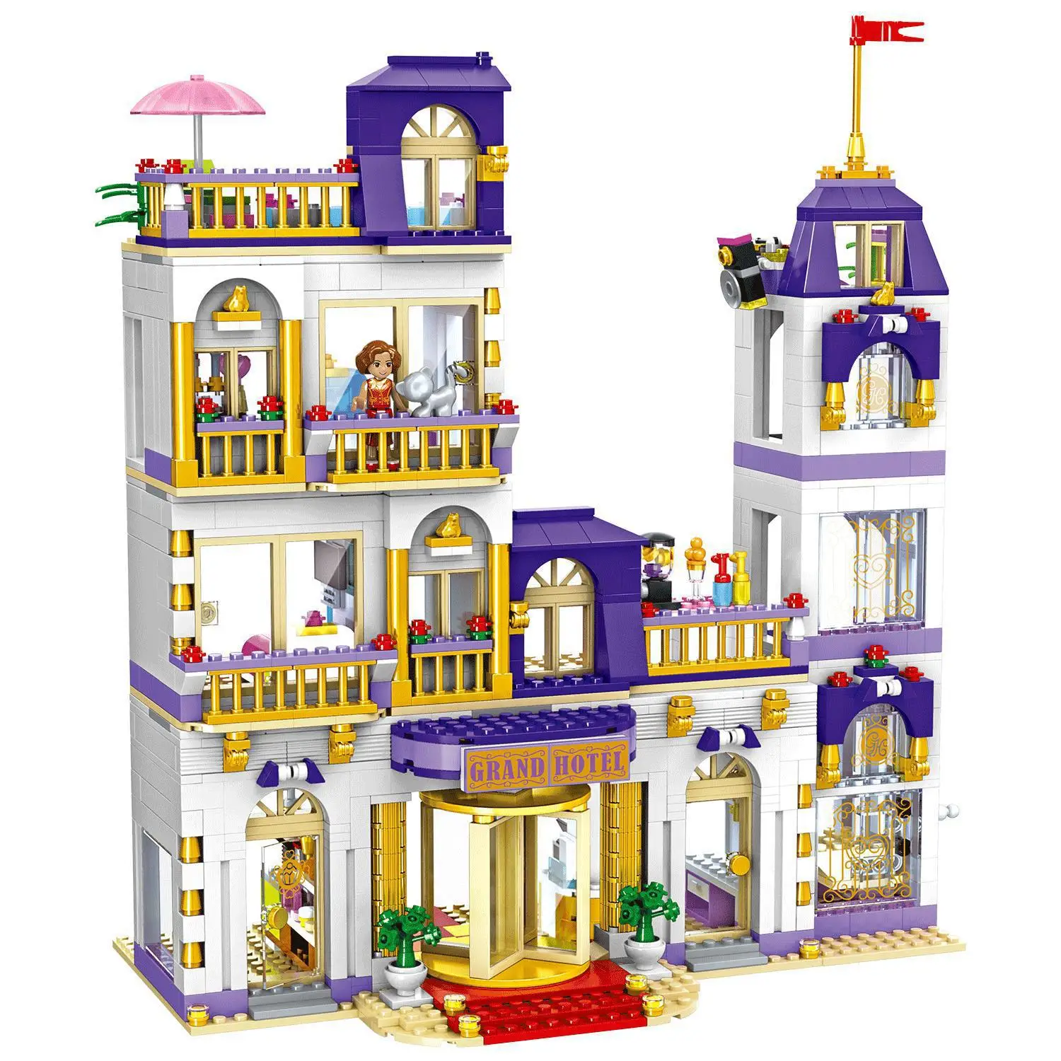 01045 1676Pcs Girls Series The Heartlake Grand Hotel Set 41101 Children Eucational Building Block Brick Toy Model Gift