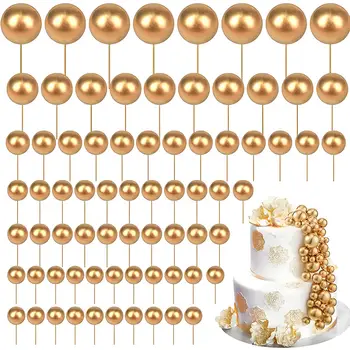 優雅蛋糕裝飾 - 金色和粉彩色糖屑,生日派對紙杯蛋糕裝飾,烘焙用品,馬卡龍色 10 best sales 粉彩生日裝飾 - №5