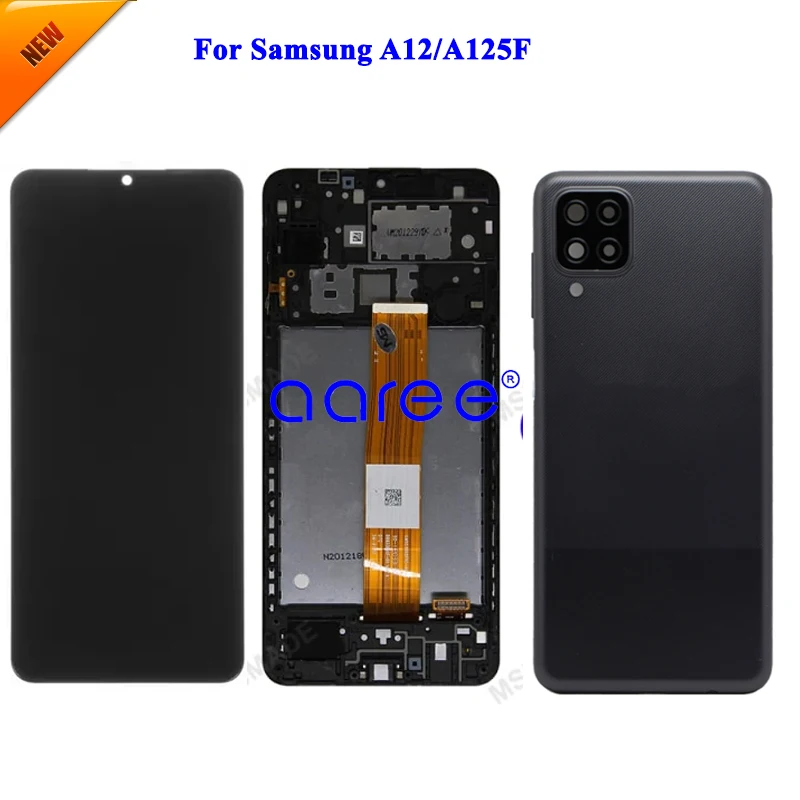 LCD Screen For Samsung A12 LCD For Samsung  A12 A125F  LCD Screen Touch Digitizer Assembly + Back Cover Housing