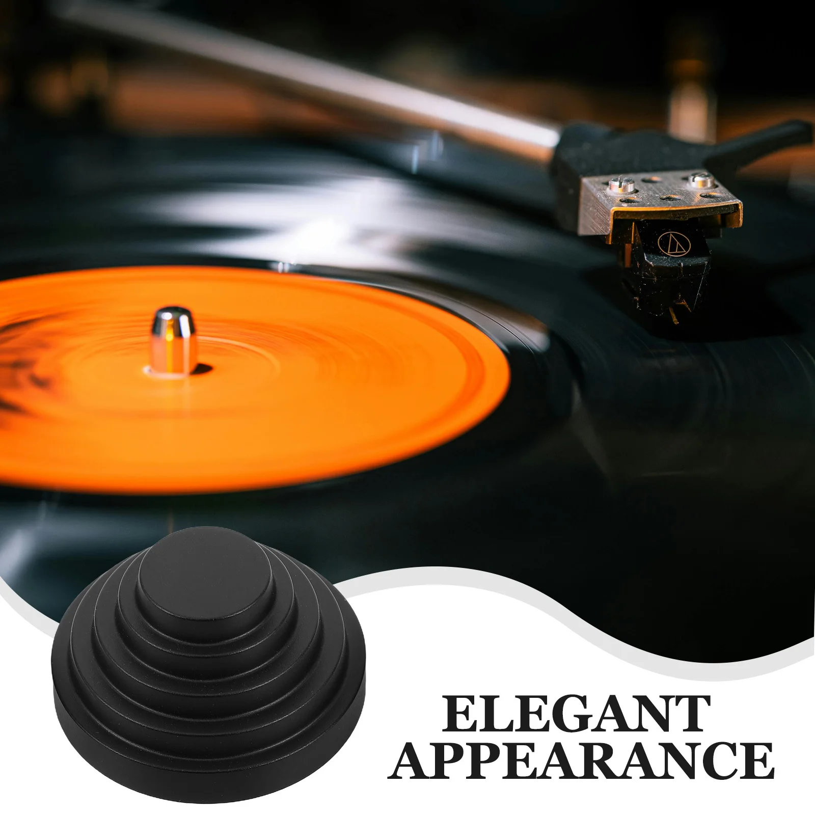 مثبت تسجيل الفينيل العالمي ممتص الصدمات محول ثقب كبير ل 7 بوصة القرص الدوار تخفيض الاهتزاز سجل المشبك