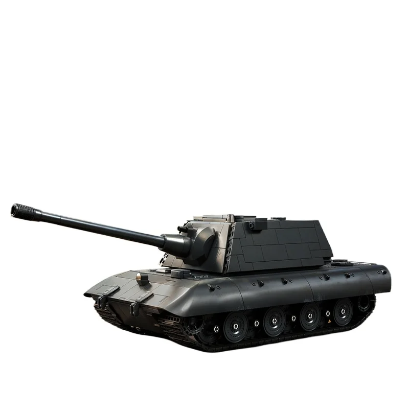 

Military WW2 Tanks Building Block Set 12GO MOC E-100 Series PANZER WII Heavy Tank Model Bricks Toy for Kids Boy Adult Gifts