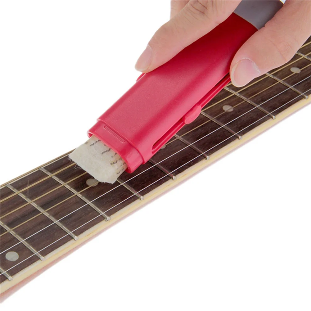 1pc Guitar Fret Grit Erasers Guitar Polishing Rubber Guitar String Lubricating Eraser String Derusting Cleaner Grit String