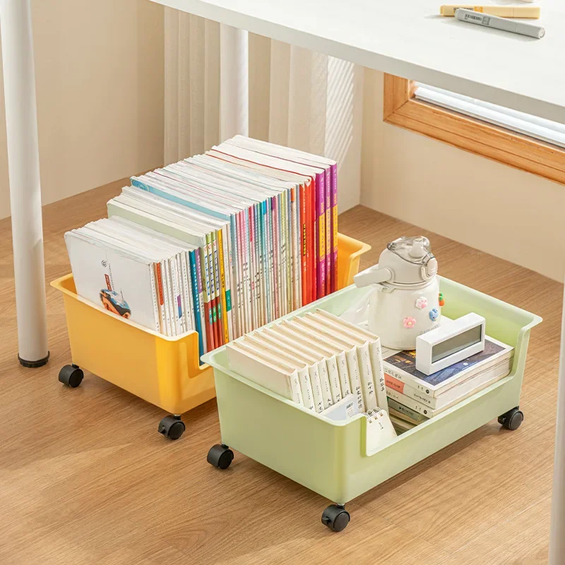 Document Organizer, Simple Practical Storage Boxes, Multifunctional Desk Organizer, Mobile Pulley Book Holder, U Type 123