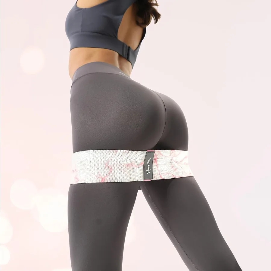 أربطة مقاومة للتمرين، أربطة الغنيمة للنساء والرجال، أربطة الورك والساق للمنزل واللياقة البدنية واليوجا والبيلاتس #2