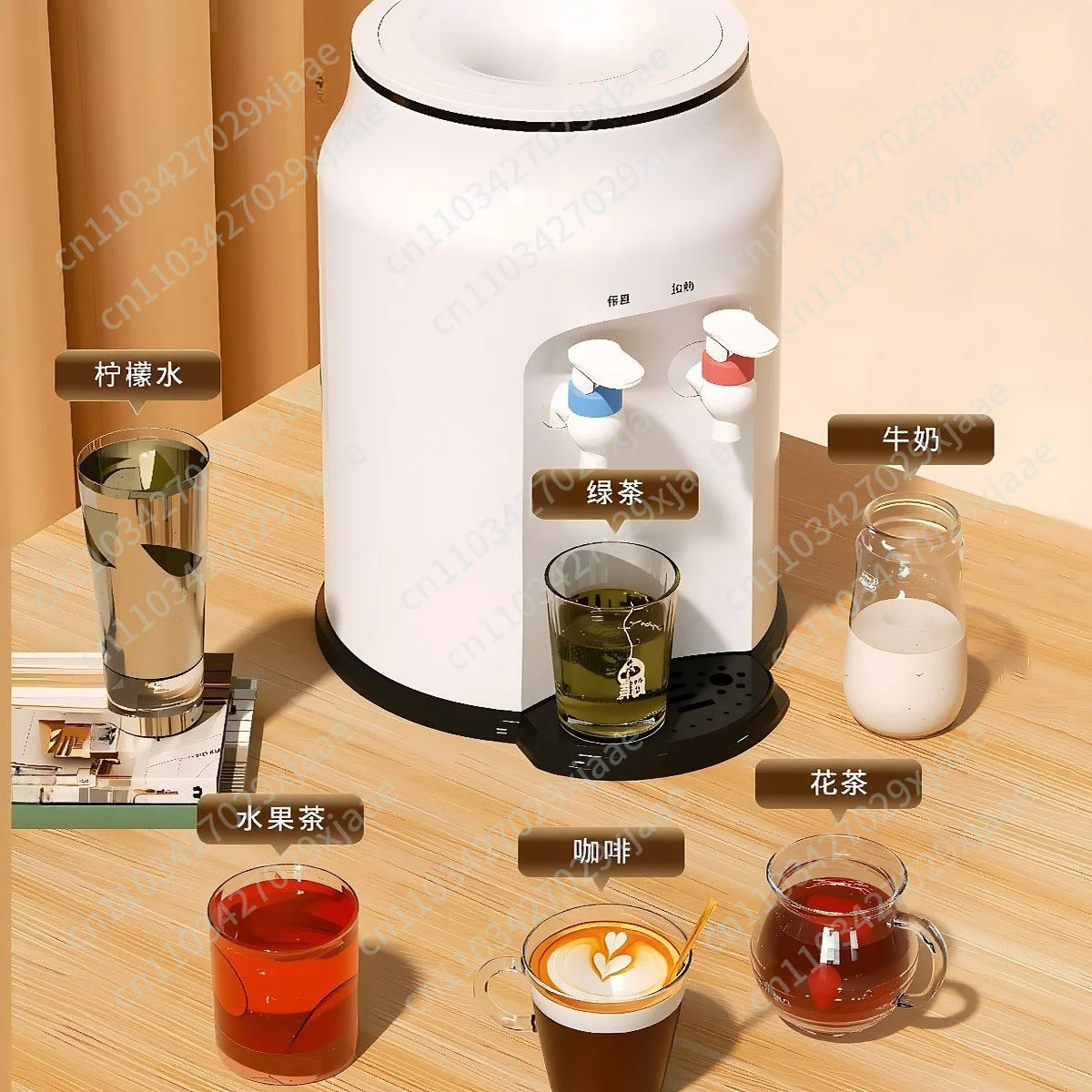 Desktop water dispenser Desktop small household cooling Hot vertical bottled water Mini office water dispenser