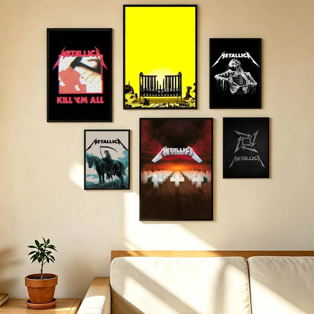 72 S-seasons M-metallica Poster Waterproof Wall Art Sticker For Bar Living Room Vintage Decor High Quality Print Gift