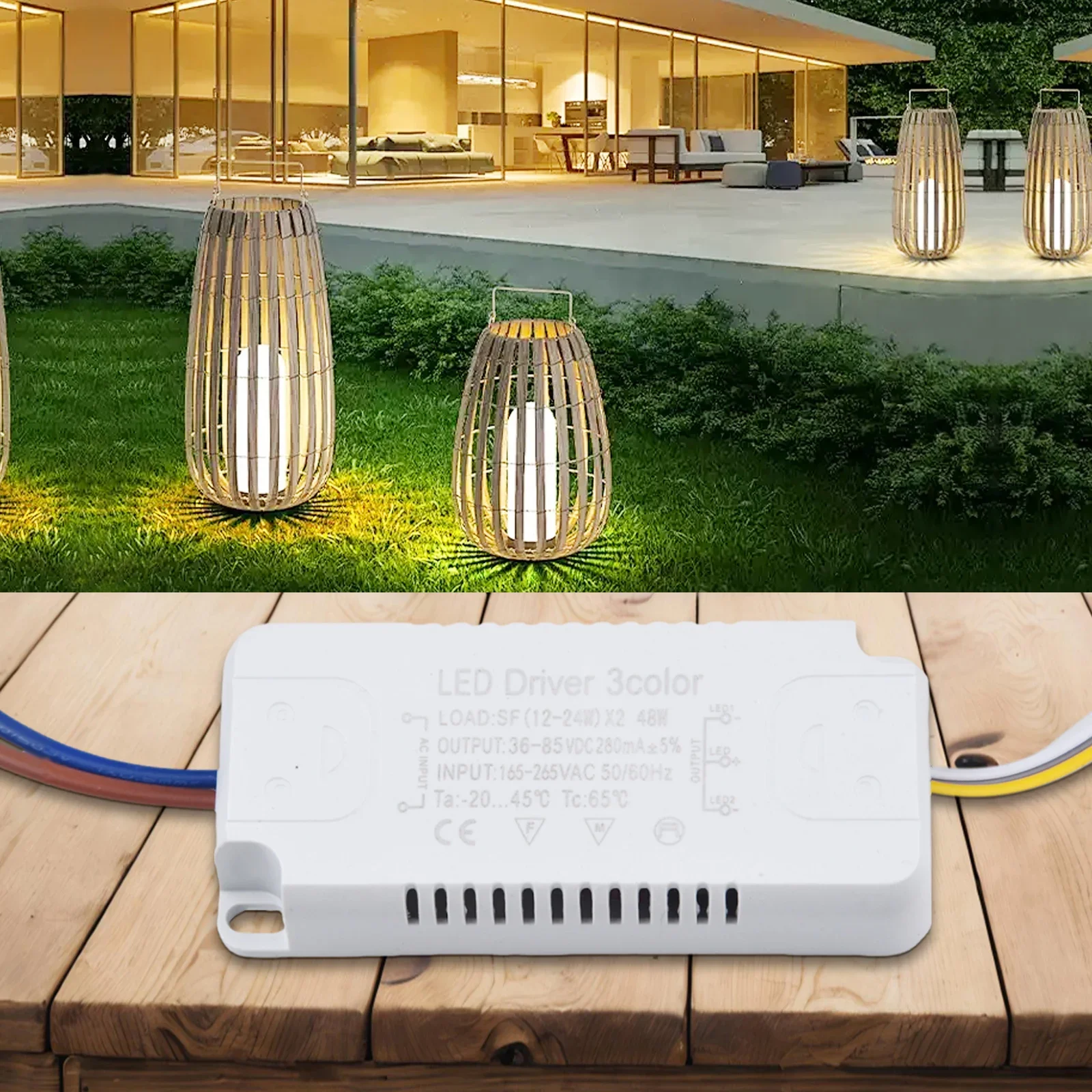Adapter LED Driver 260-280mA 50-60HZ AC165-265V For LED Lighting Non-Isolating Replacement Transformer High Quality