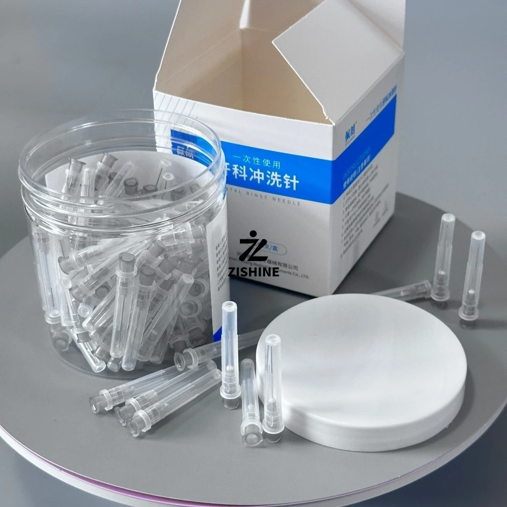 100Pcs/Box Disposable Dental Irrigation Needles Bendable Endodontic Syringe Needle Tips 0.3mm 0.4mm 0.5mm Root Canal Cleaning
