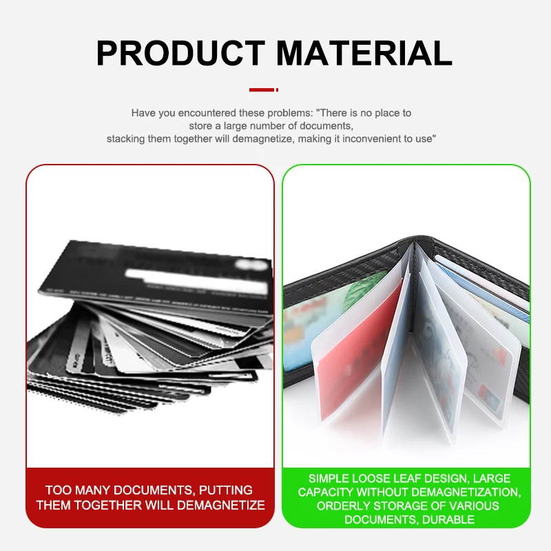 Card Driver License Business Card Holder Bag Car Accessories For Cadillac CT5-V XT4 CT4 XT5 CT5 XT6 CT6 Escalade Seville Deville