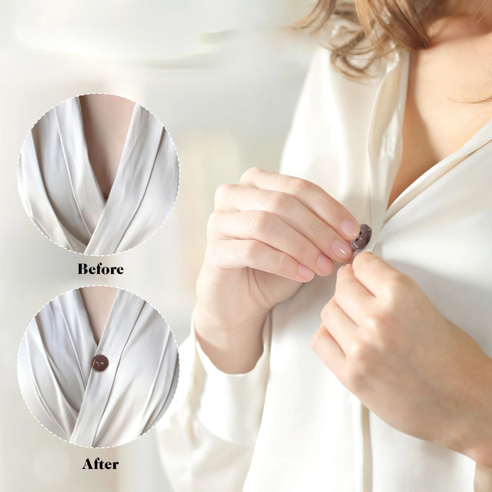 

50Pcs 15mm Round Wooden Coconut Shell Buttons Ideal for Sewing Knitting Scrapbook Crafting Unique Patterns Sewing Buttons