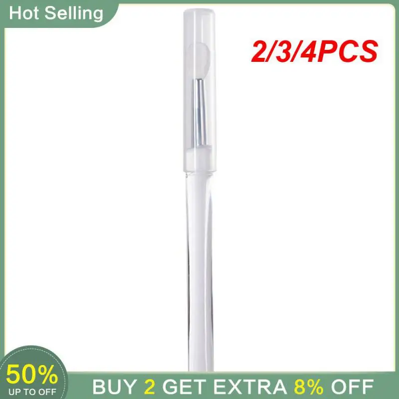 2/3/4PCS Silicon Stick Versatile Use Portable Silicon Stick With Cover For Nail Art Reusable Tool Aurora Smear Technique