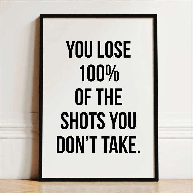 1pc frameless Canvas Painting Motivational Quote Poster Mindset Prints Inspirational Wall Art Affirmation Canvas Painting Pictur