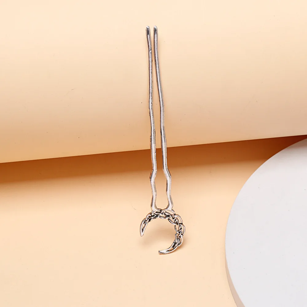 Lua irlandesa hairpin nórdico simples crescente placa hairpin verão feminino maruko cabeça acessórios para o cabelo