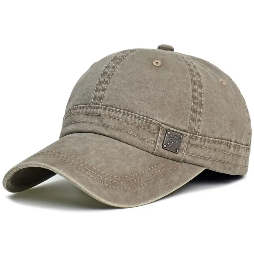 

Casual Wash Cotton Baseball Caps Sun Protection Trucker Style Visors Adjustable Low Profile Cap Spring/Summer