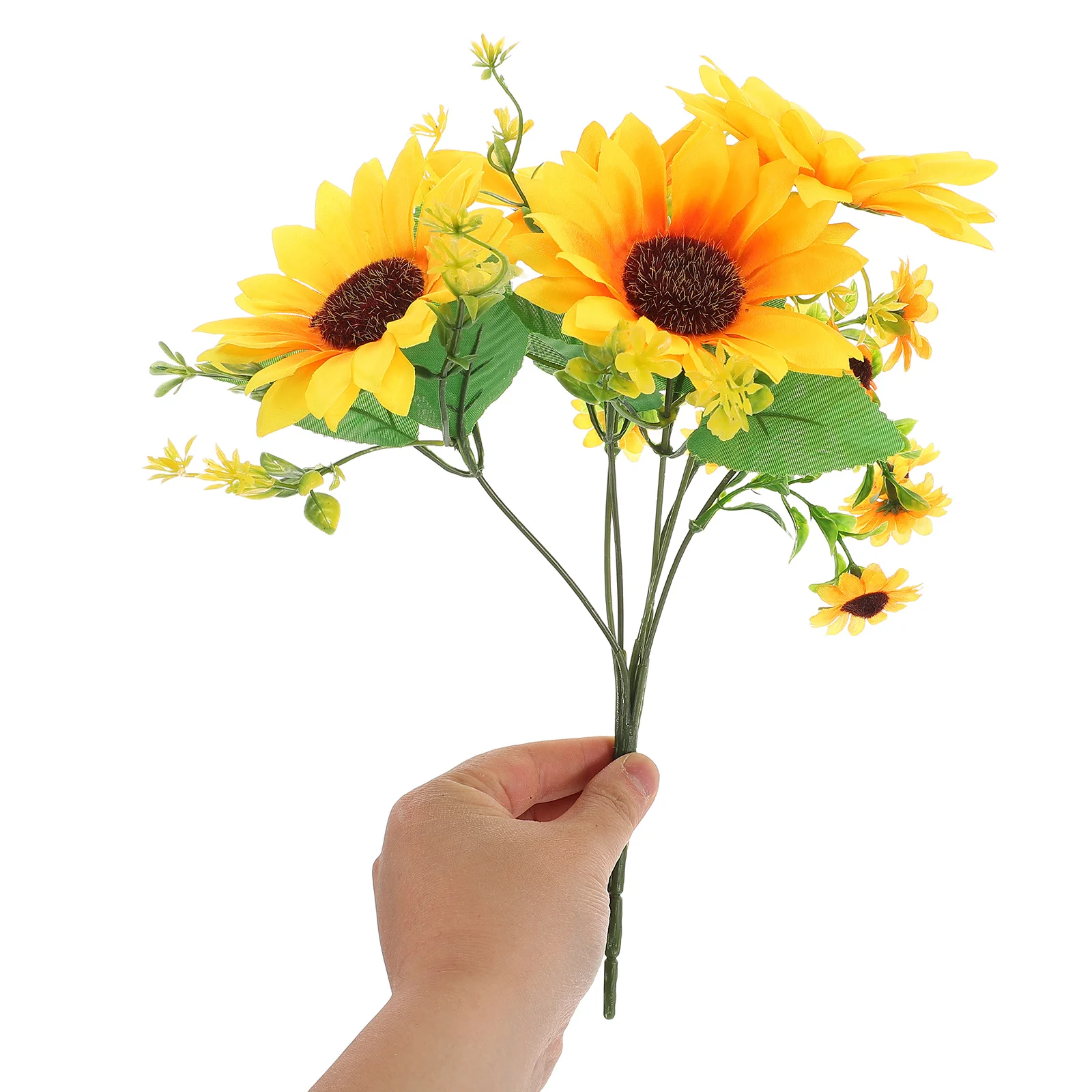 

2 Pcs Simulated Sunflower Decoration Indoor Artificial Sunflowers for Cloth Bulk Bridesmaid