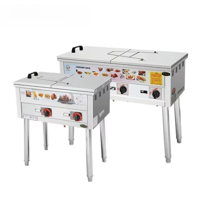 30LCommercial Floor Standing  Deep Fryer Twin Tank, High Capacity, Fast Heating
