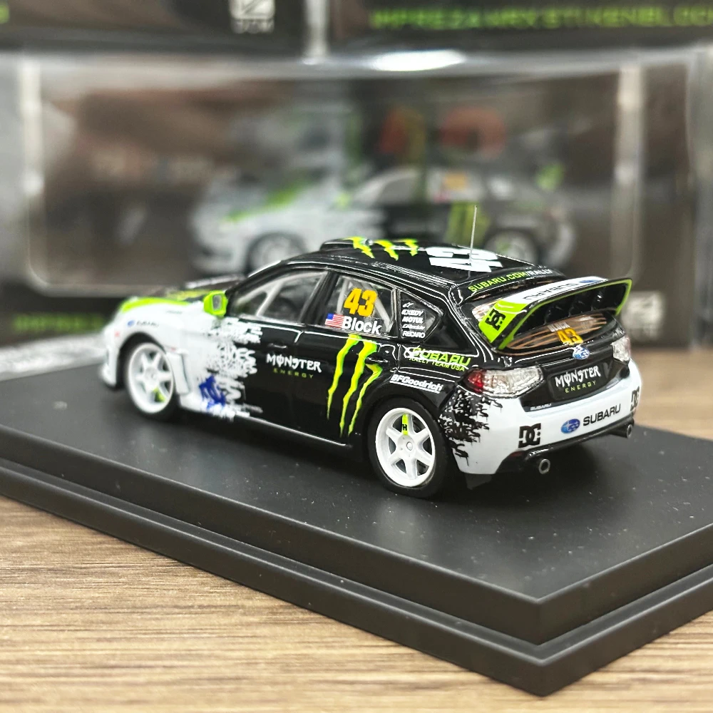 DCM 1:64 Impreza WRX STI Rally Alloy Car Diecasts & Toy Vehicles Car Model Miniature Scale Model Car Toys For Children