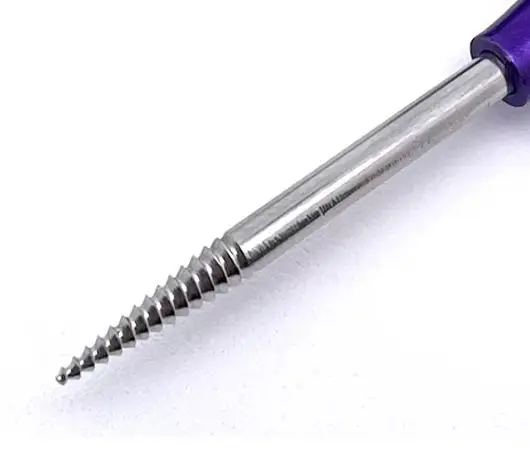 

Dental Broken Root Extractor with Titanium Tip Flexible Drill for Apical Root Fragments and Remnant Removal
