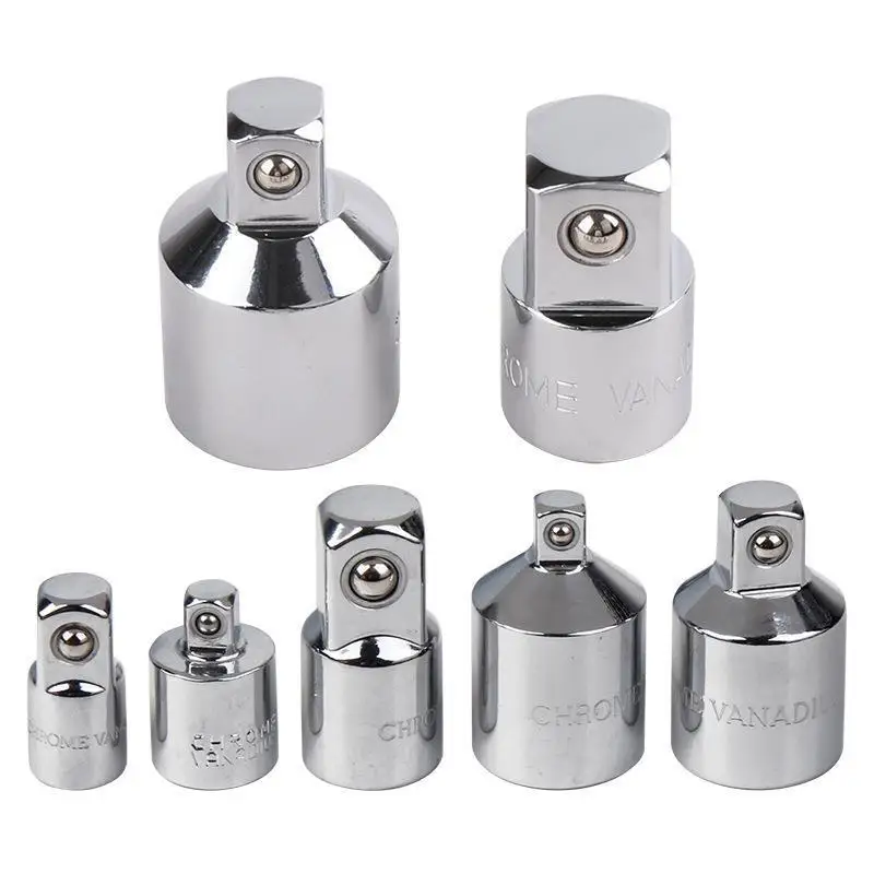 

Ratchet Wrench Socket Converter Sleeve Head Adapter 6pcs Set 1/2 Large Drive to 3/8 Drive to 1/4 Small Drive Socket Adapter
