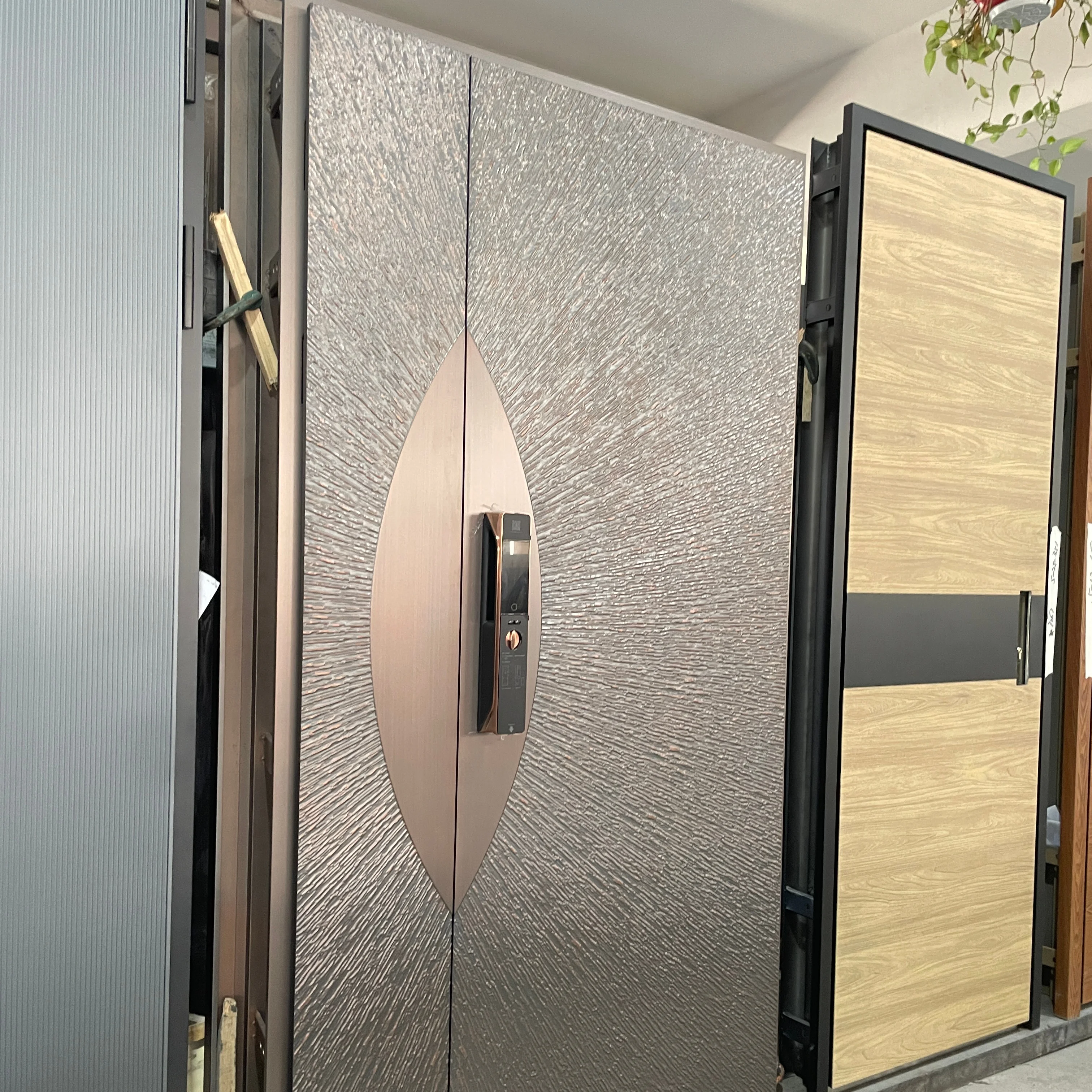 Popular Design Exterior Entrance Security Door Quality Protection Modern Armored Entry Door for House