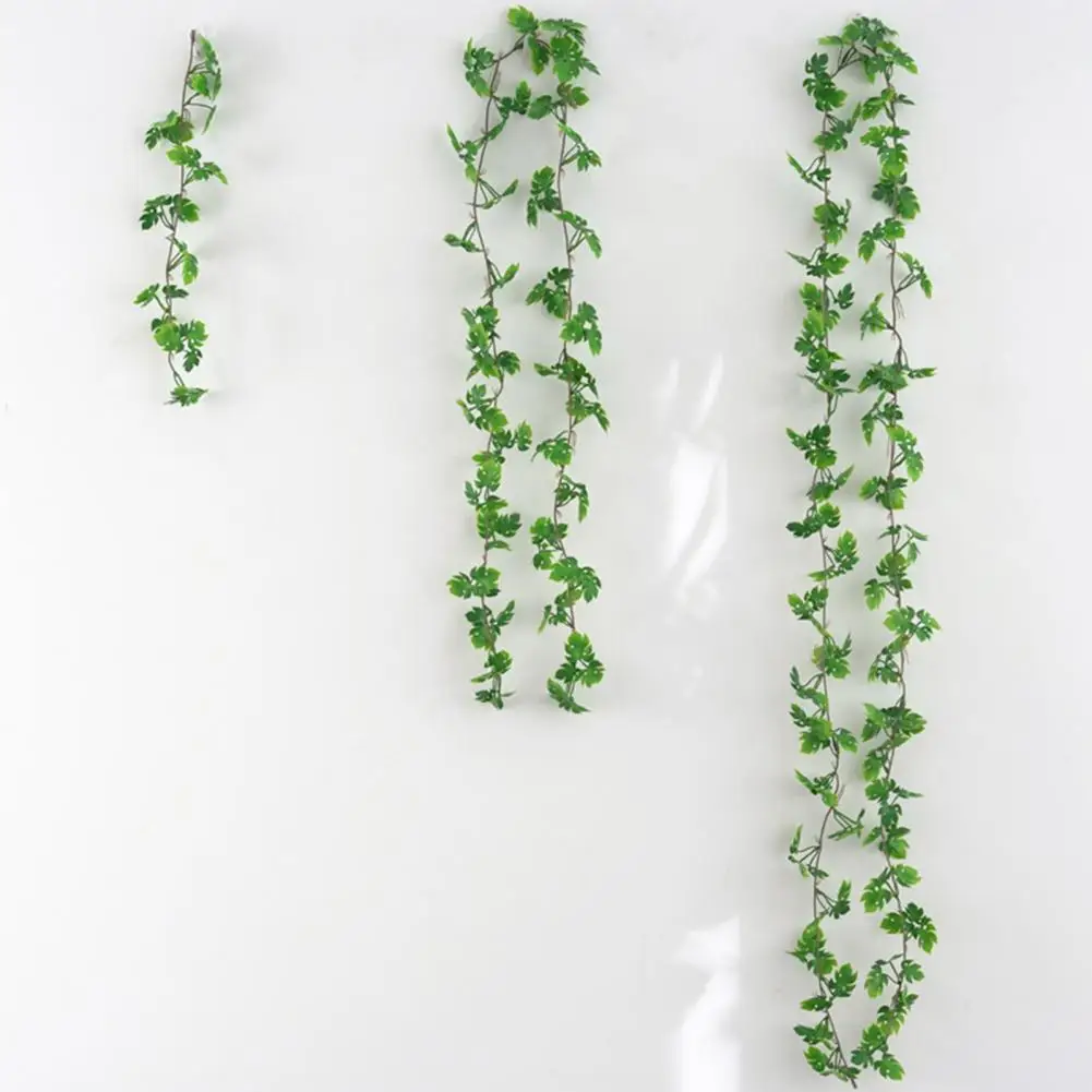 4Pcs Artificial Green Vine Garland Realistic Home Wedding Wall Hanging Plastic Faux Climbing Drooping Ivy Decoration