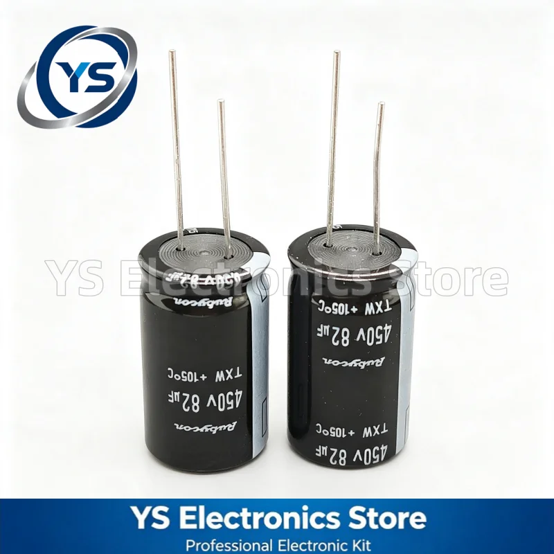 Rubycon TXW Series 450V82UF 18x30mm 450TXW82MEFR18X30 450V 82UF 82UF450V Electrolytic Capacitor New Original Capacitors 20%