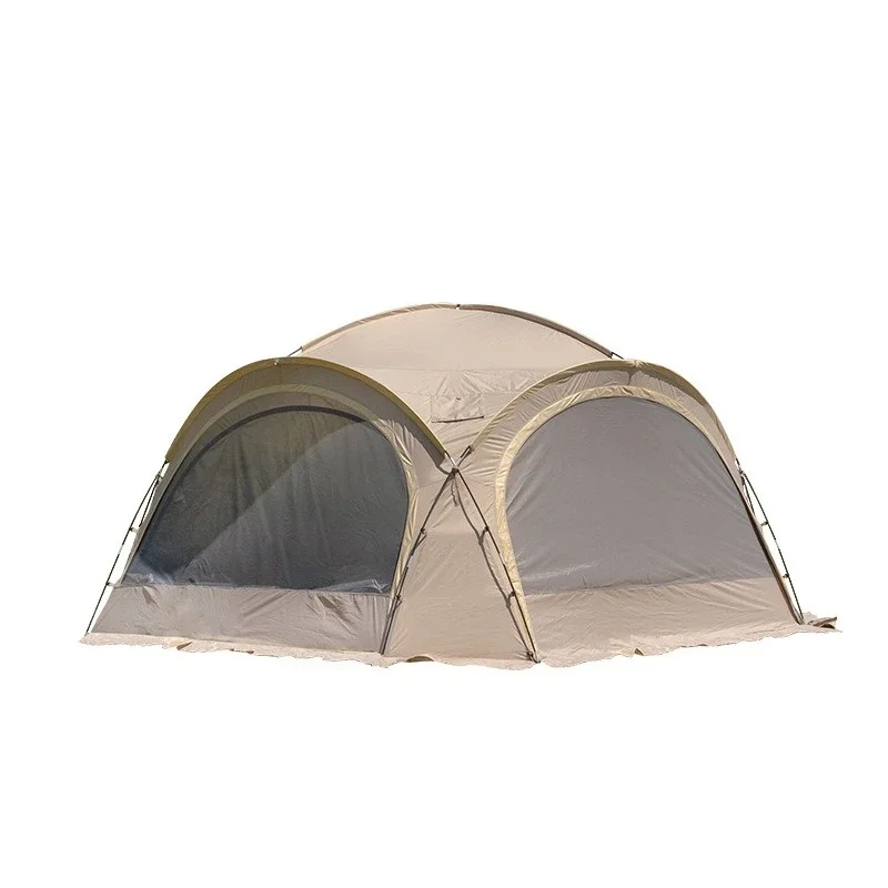 

Outdoor camping dome autumn and winter tent, integrated door curtain, round large-capacity canopy