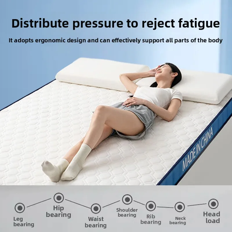 easy to fold and store tatami dormitory mattress New upgraded blue edge mattress, soft cushion breathable  comfortable mattress