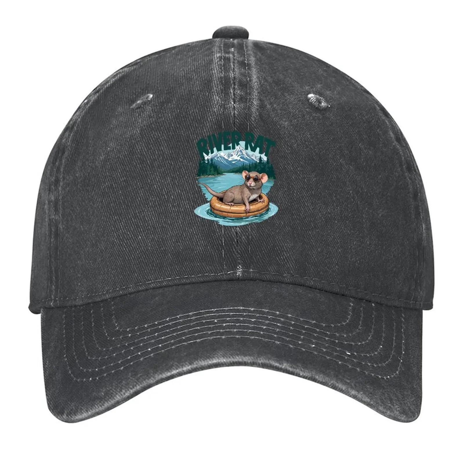 

River Rat Baseball Cap Brand Man cap Sun Hat For Children Vintage fishing hat Women's Beach Outlet Men's