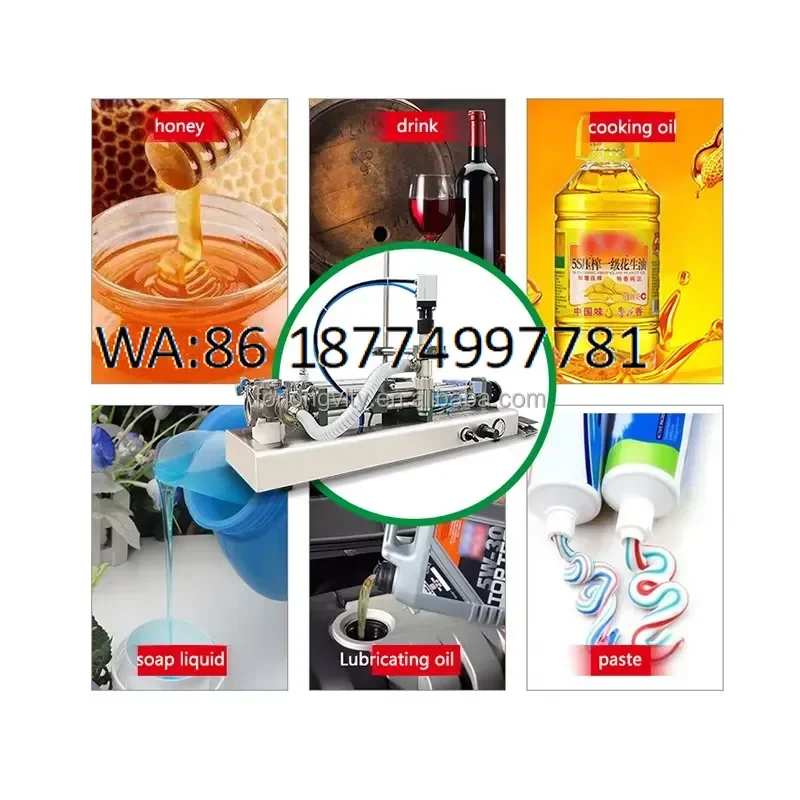 custom for Electrically Driven Semi-Automatic Tube Filling for Honey Paste Shampoo Cream Liquid Bottle Washing