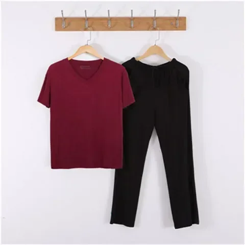WineRedBlack V-Neck