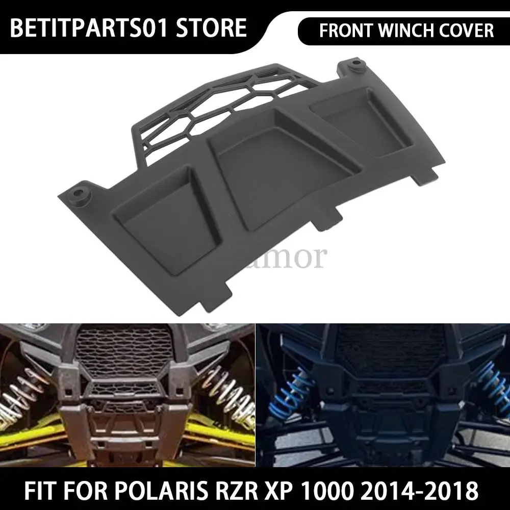 

Motorcycle Front Winch Cover ABS Plastic Black Accessories For Polaris RZR XP 4 1000 EPS High Lifter Edition 2017 #5450253-070