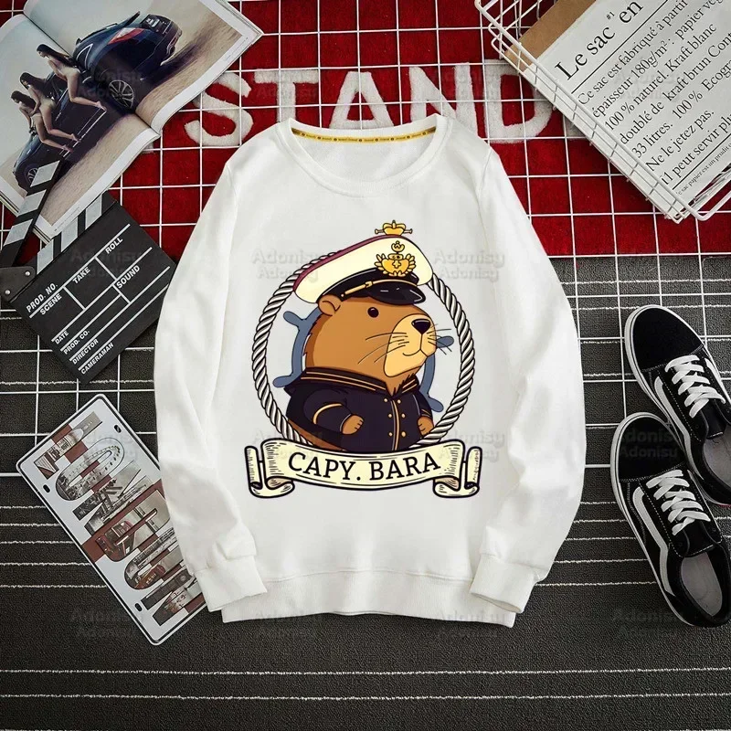 Capybara Men Hoodie Autumn Hip Hop Fashion Design Mens Long Sleeve Hoodies Mens Hip Hop Hoodies to Street Wear Style Harajuku