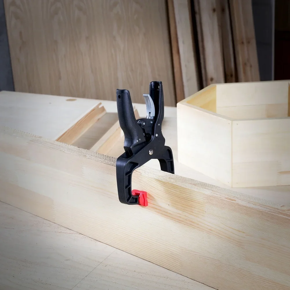 2 упаковки 2-дюймовый зажим с храповым механизмом из смолы, простота в эксплуатации, быстроразъемный триггер, эргономичная ручка, сверхпрочный дизайн, поворотные подушечки «сделай сам»