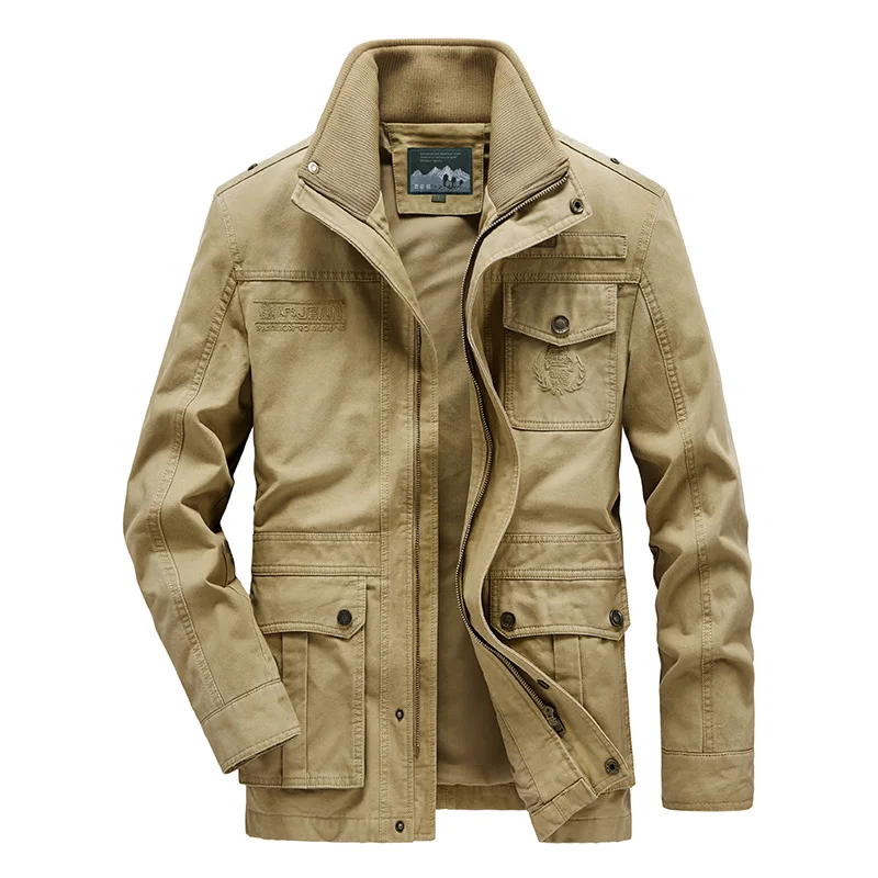 

Новые мужские весенне-осенние деловые ветровки, мужские хлопковые плащи, мужские однотонные повседневные пальто, классическое пальто Abrigo Hombre