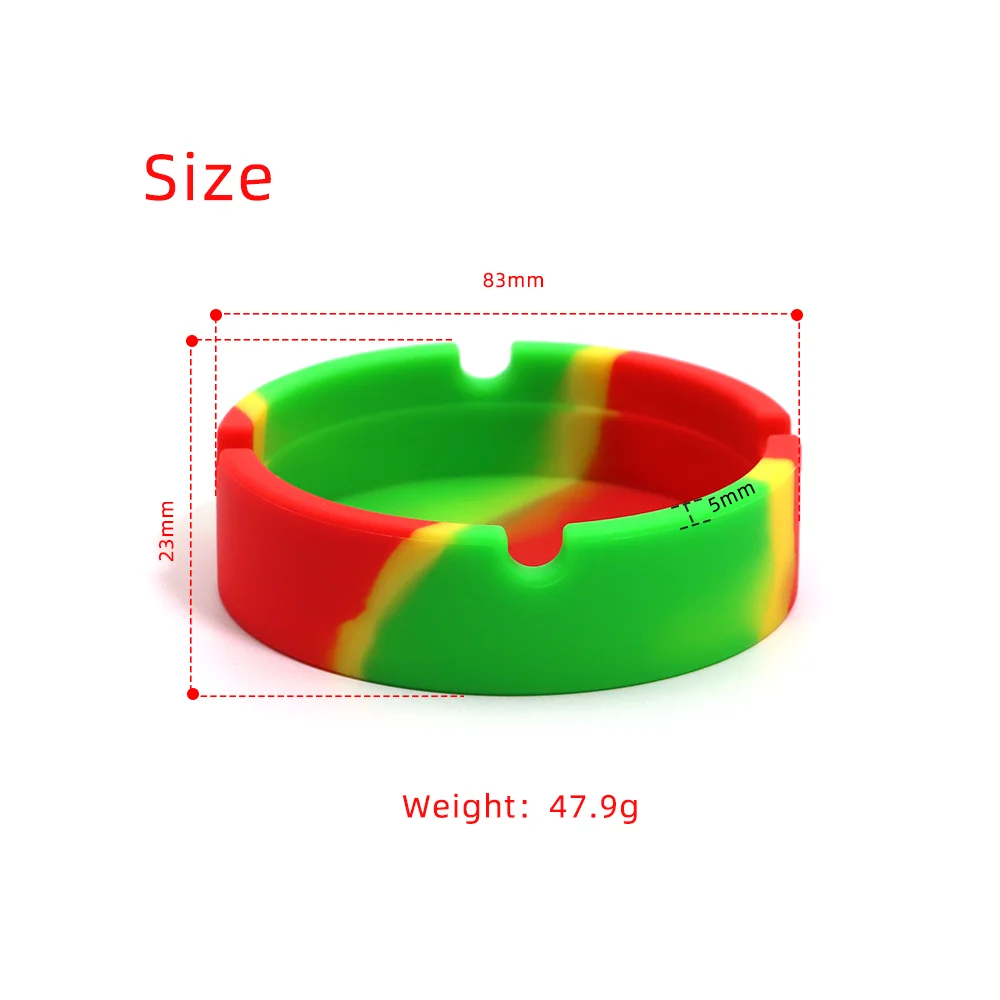 1pc Colorful Silicone Ashtray, Tobacco Ashtray, No Odor Ashtray, Man Gifts, For Home Room Living Room Office Decor,